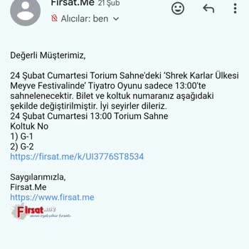 Firsat.Me Tiyatro Bileti Karmaşası Ve Hayal Kırıklığı
