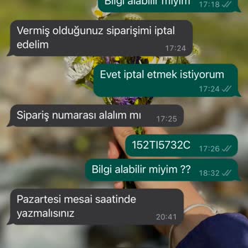 Moda Nurgül Alışveriş Sonrası İptal Ve İade Sorunu