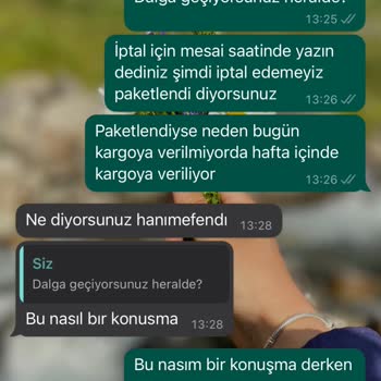 Moda Nurgül Alışveriş Sonrası İptal Ve İade Sorunu
