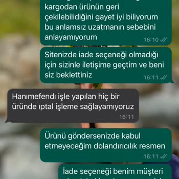 Moda Nurgül Alışveriş Sonrası İptal Ve İade Sorunu