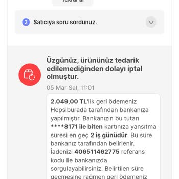 Boyner Stokta Olduğu Halde Siparişimi İptal Etmesi