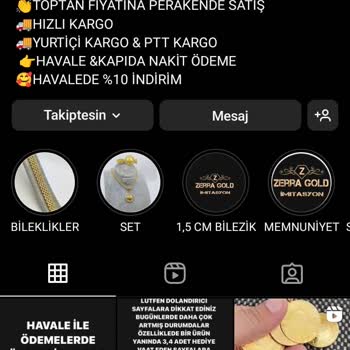Zerragold Instagram Yanıltıyor!