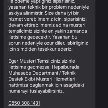 Hepsiburada Alışveriş Güvenliği Ve Müşteri Memnuniyeti Talebim