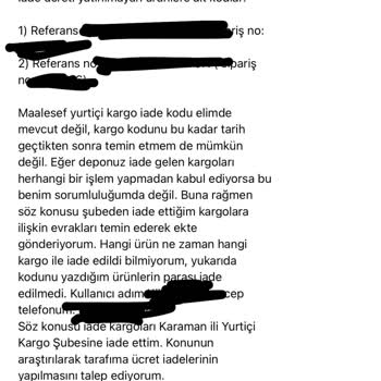 Mango Para İadesi Yapmıyor