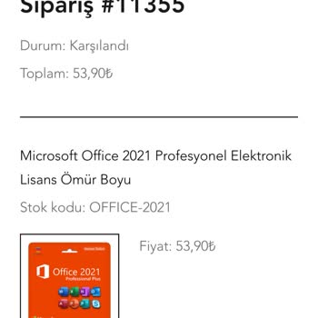 Teknmarket Çalışmayan Office 2021 Lisans Anahtarı!