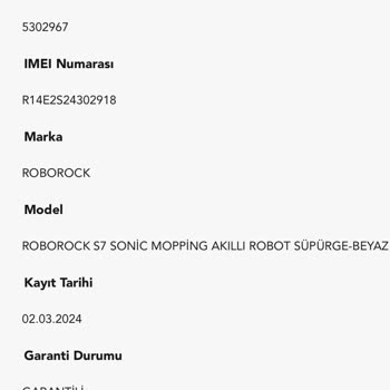 Genpa Teknik Servis Roborock S7 Robot Süpürge