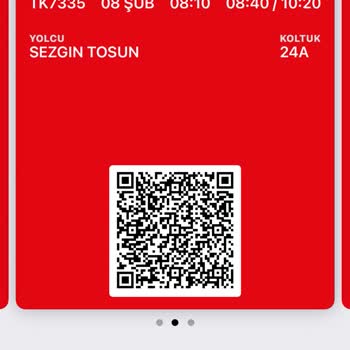 THY Apple Cüzdan Biniş Kartı Silinmiyor