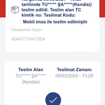 Aras Kargo Bana Ait Olmayan Kargo Bana Teslim Edilmiş Görünüyor