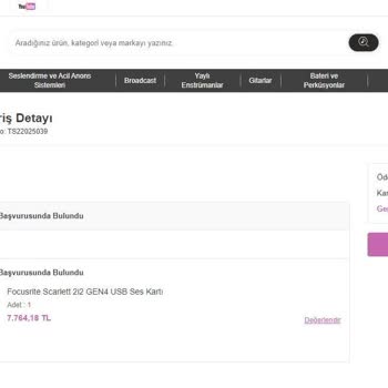 3Karakter Müzik Ve Ses Sistemleri Muzikdoktoru.com Ürünü Geri Almıyor