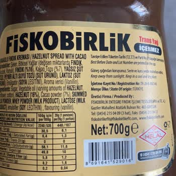 Fiskobirlik Nuga Sanki İçine Makine Yağı Karışmış