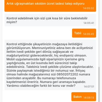 Migros Sanal Market Teslim Edilmeyen Sipariş Ve Ücret İadesi