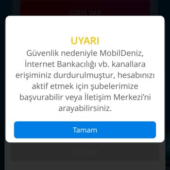 Denizbank İnternet Bankacılığı Mağduriyeti