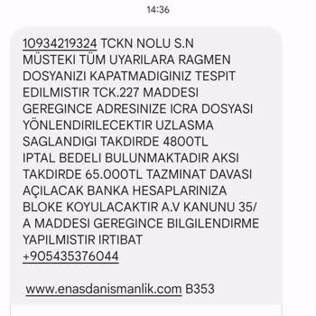 Enasdns (SMS) SMS İle Para İstediler!