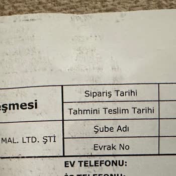 Yataş Teslimat Tarihi Geçtiği Halde Elimize Ulaşmadı
