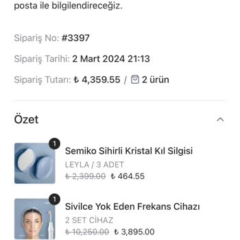 Semiko İnternet Mağazasından Aldığım Ürünün İadesinde Sorun Yaşıyorum