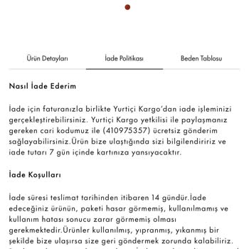 Keikei Elbise İade Kabul Etmiyorlar