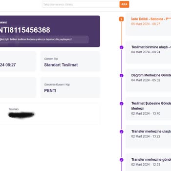 Hepsijet Kargo Paketinin Satıcıya İadesi