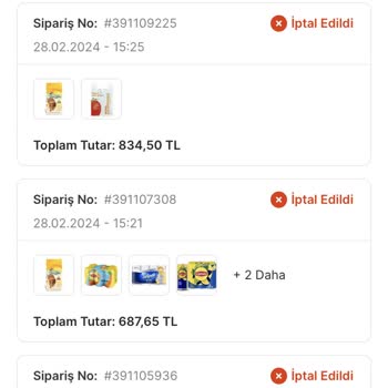 Migros Sanal Market Sipariş İptaliyle İlgili Yaşadığım Sorun