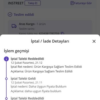 N11 Kargoya Verilmemiş Siparişi Verildi Diye Sipariş İptali Yapılmaması