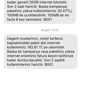 Türk Telekom Sınırsız Tarifede Aşım Ve Temsilciye Bağlanma Sorunu