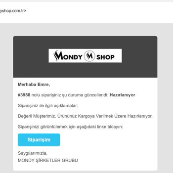 Mondy Shop Teslimat Gecikmesi Ve İletişim Sorunu