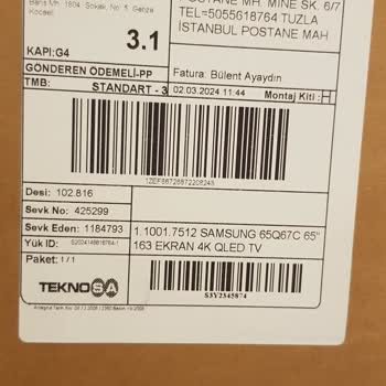 Teknosa'nın Yanlış Model TV Gönderimi