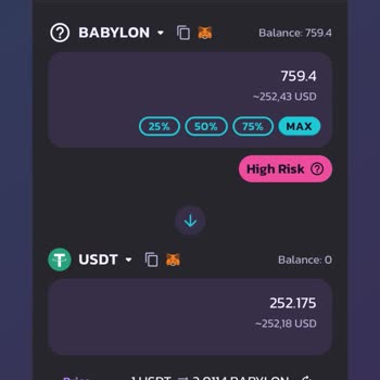 Pancakeswap Babylon Token Alımda Para Bozduramıyorum