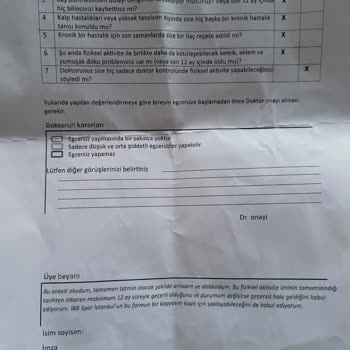 İBB Spor Sağlık Anketi Hakkında!