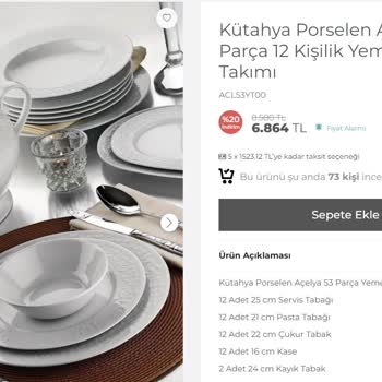 Kütahya Porselen Ürünü Göndermedi Ve Zam Yaptı