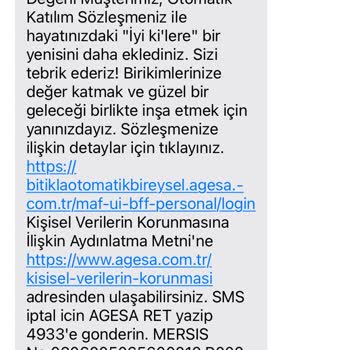AgeSA Hayat ve Emeklilik BES Erişim Sorunları Ve Kesinti Talebim