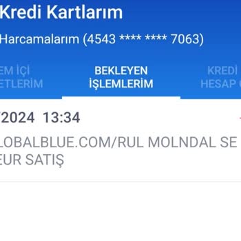Global Blue Kredi Kartından Habersiz Para Çekti
