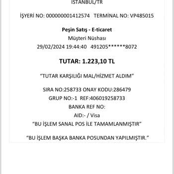 Migros Ödemesi Alınan Sipariş Oluşturulamadı