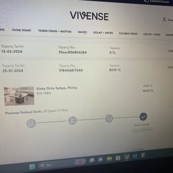 Vivense Pirinç Orta Sehpa Pişmanlığı