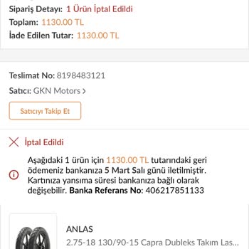 Trendyol Üzerinden Sorgusuz Sipariş İptali