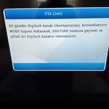 Digiturk Fta Limit Hatası
