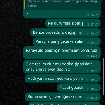 ÇiçekSepeti Hayal Kırıklığına Uğratan Çiçek Teslimatı