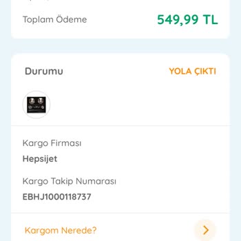 Ebebek Markası Kargo Sorunu