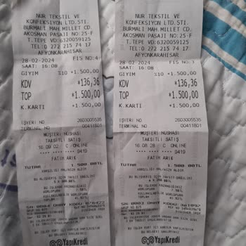 Nur Tekstil Afyonkarahisar'da Satın Alınan Montun Tadilat Problemi