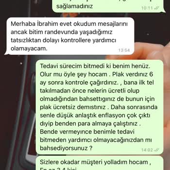 Merkez Prime Hastanesi (Gebze) Diş Teli Tedavim Yarım Kaldı.