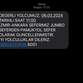Pamukkale Otobüs Değişikliği Sonrası İademizi Gerçekleştirmedi