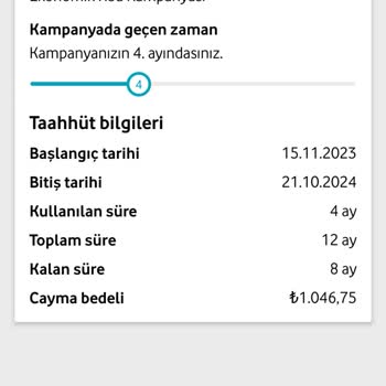 Vodafone Düzenli Aralıklarla Faturamda Yapılan Artış