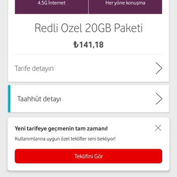 Vodafone Düzenli Aralıklarla Faturamda Yapılan Artış