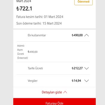 Vodafone Akıllı Paket Aşımı Saçmalığı