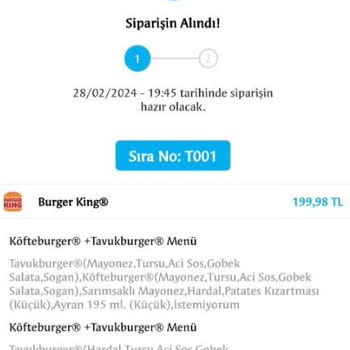 Tıkla Gelsin Online Sipariş Sorunu