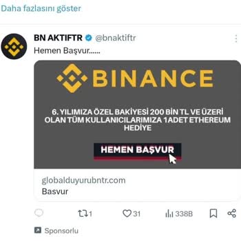 0850 640 00 36 Binance Yalan Reklamı Dikkat