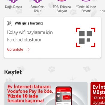 Vodafone Evde İnternet, 45 TL Ek İndirimi Tanımlamıyor