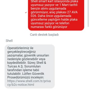 Shell Smart Kart Şikayeti