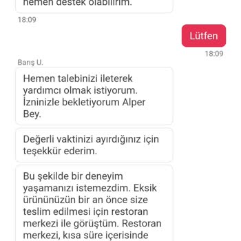 Yemeksepeti Ve Popeyes Eksik Siparişi Karşılamıyor