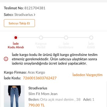 Stradivarius Kontrol Etmeden Kusurlu Ürün Göndermiş!