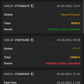 Rexusbet Sabahtan Bu Yana Çekim Ödenmedi